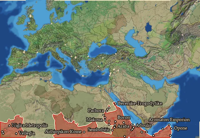 Where Nubian Cavalry can be recruited