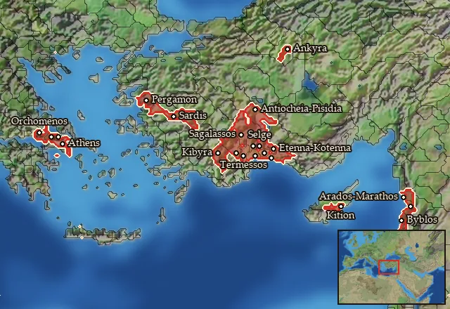 Where Mercenary Pisidian Javelinmen can be hired