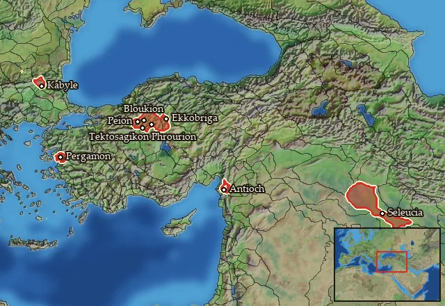 Where Mercenary Galatian Noble Cavalry can be hired