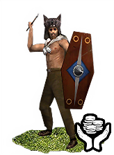 Mercenary Sugambrian Wolf Warriors info card