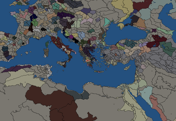 Starting territory of Achaean League, with its neighbours
