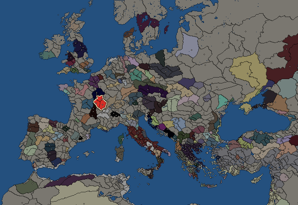 Starting territory of Aedui, with its neighbours
