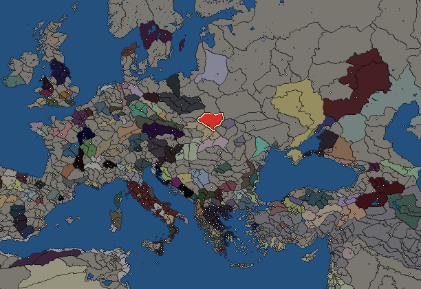 Starting territory of Ambrones, with its neighbours