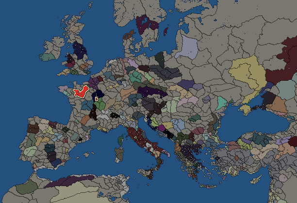 Starting territory of Aulerci, with its neighbours