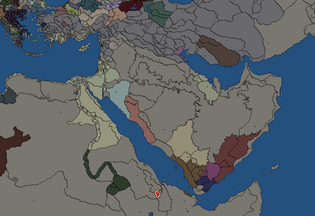 Starting territory of Axum, with its neighbours