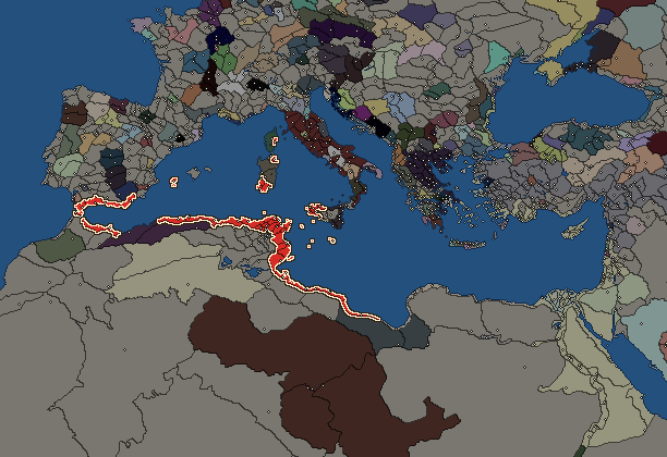 Starting territory of Carthage, with its neighbours