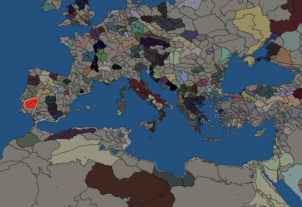 Starting territory of Celtici, with its neighbours