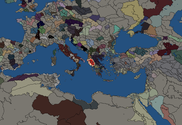 Starting territory of Epirus, with its neighbours
