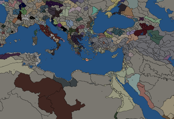 Starting territory of Gortyn, with its neighbours