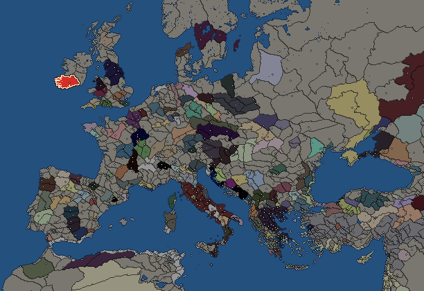 Starting territory of Iverni, with its neighbours