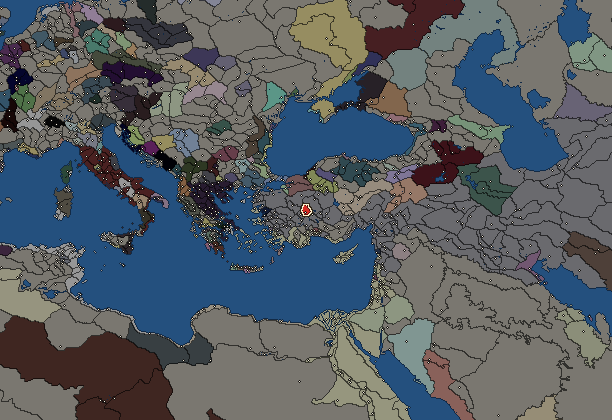 Starting territory of Lysiad Kingdom, with its neighbours