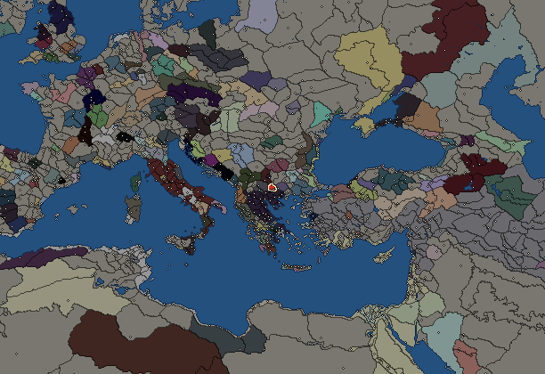 Starting territory of Maedi, with its neighbours