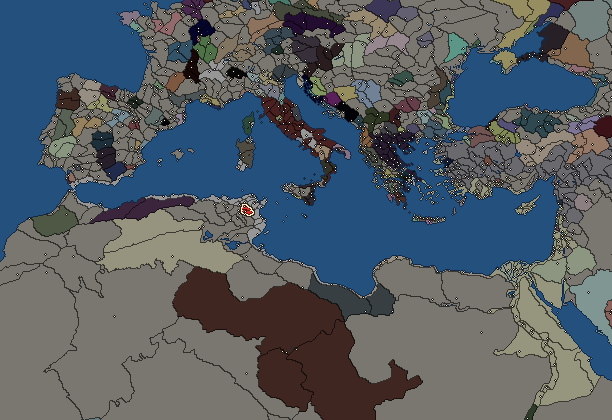 Starting territory of Massylii, with its neighbours