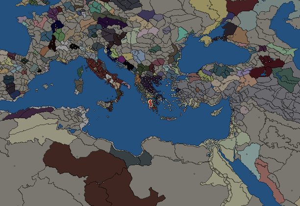 Starting territory of Megalopolis, with its neighbours