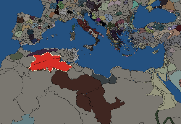 Starting territory of Musulamii, with its neighbours