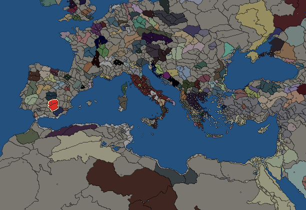 Starting territory of Oretani, with its neighbours