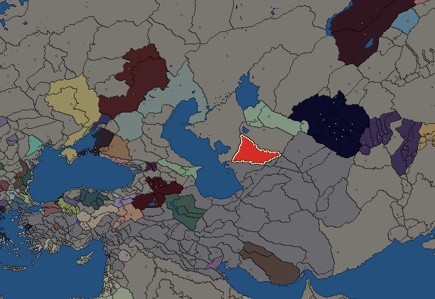Starting territory of Parni, with its neighbours