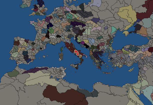 Starting territory of Samnites, with its neighbours