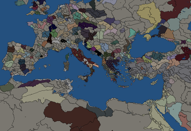 Starting territory of Taras, with its neighbours