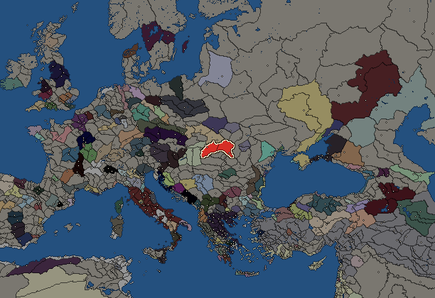 Starting territory of Teurisci, with its neighbours