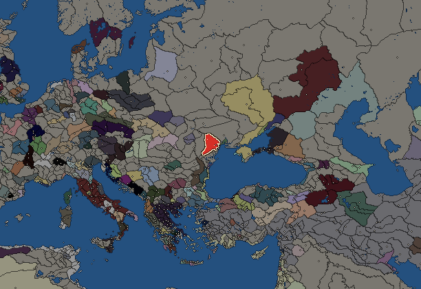 Starting territory of Tyragetae, with its neighbours