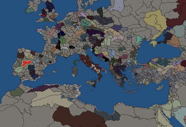 Starting territory of Vettones, with its neighbours