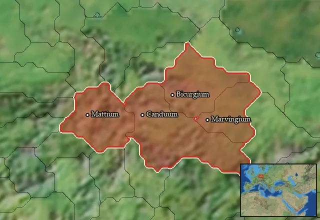 Regions of the Chatti mercenary pool