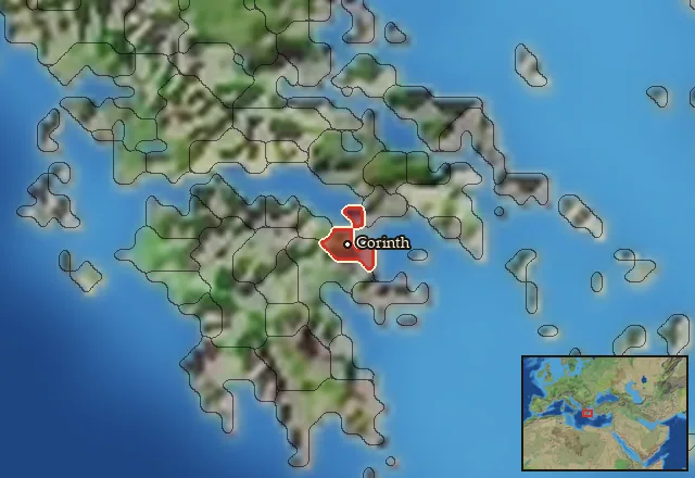 Regions of the Corinth mercenary pool