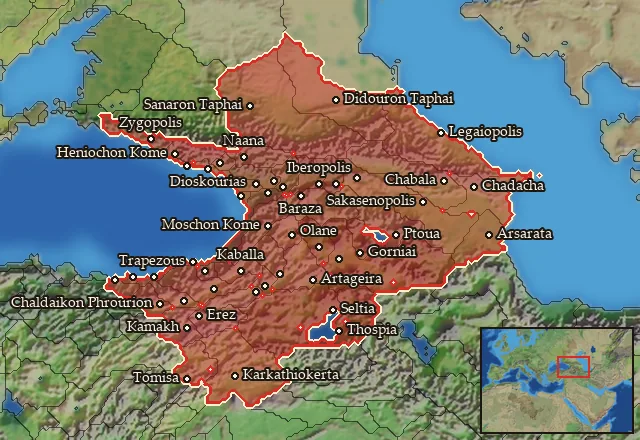 Regions of the Caucasus mercenary pool
