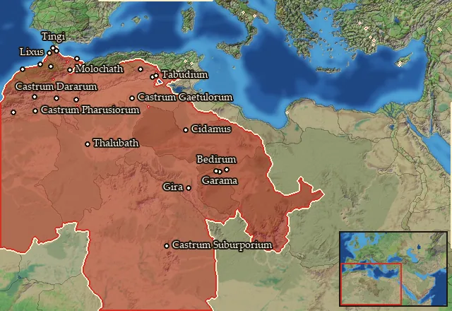 Regions of the Sahara mercenary pool