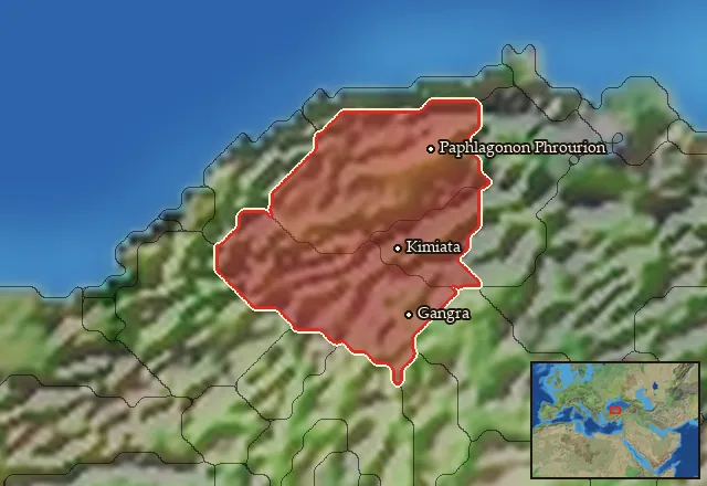 Regions of the Paphlagonia Interior mercenary pool