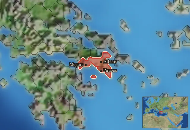 Regions of the Attica mercenary pool