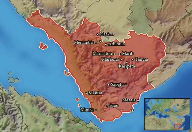Regions of the Arabia Eudaimon mercenary pool