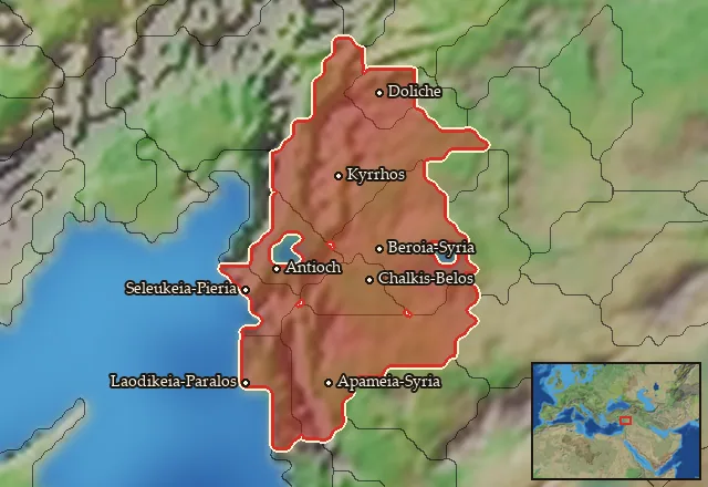 Regions of the Seleukis mercenary pool