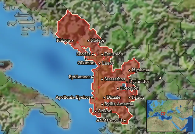Regions of the South Illyria mercenary pool