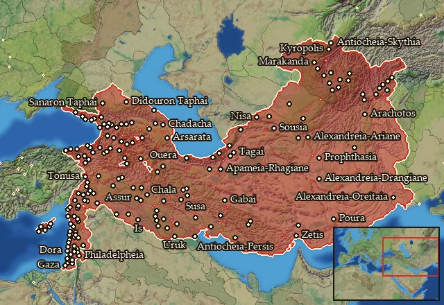 Regions of the Asia mercenary pool