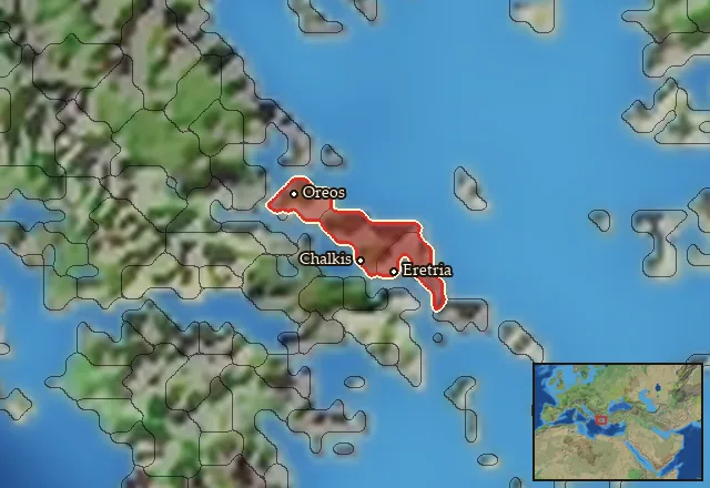 Regions of the Euboia mercenary pool