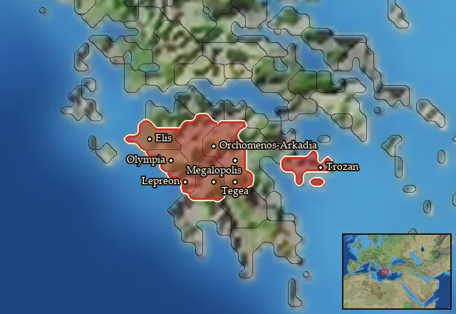 Regions of the Arkadia mercenary pool