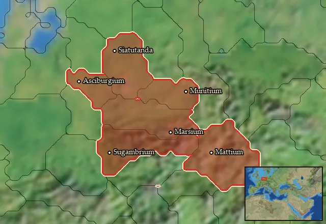 Regions of the Istuaeones mercenary pool