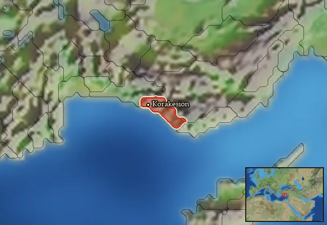 Regions of the Korakesion mercenary pool