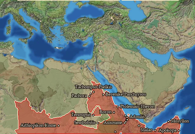 Regions of the Ethiopia mercenary pool