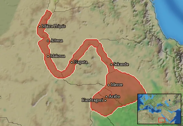 Regions of the Kush mercenary pool