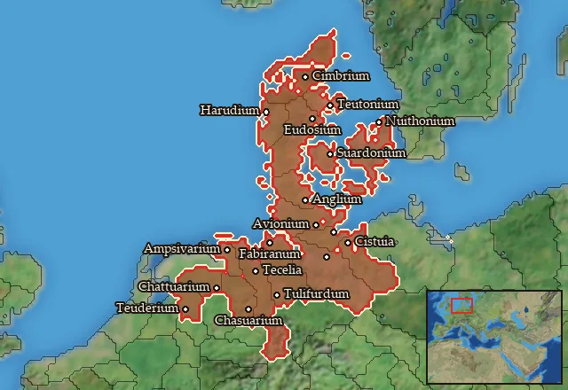 Regions of the Inguaeones mercenary pool