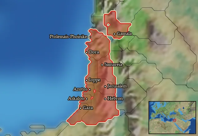 Regions of the Palestine mercenary pool