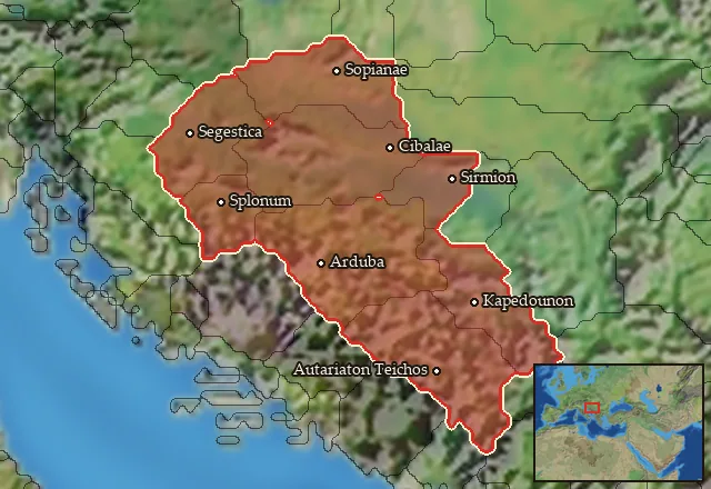 Regions of the Pannonia mercenary pool