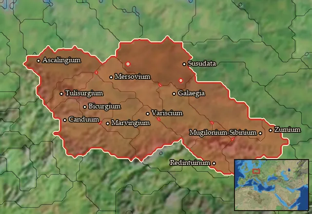 Regions of the Hermiones mercenary pool