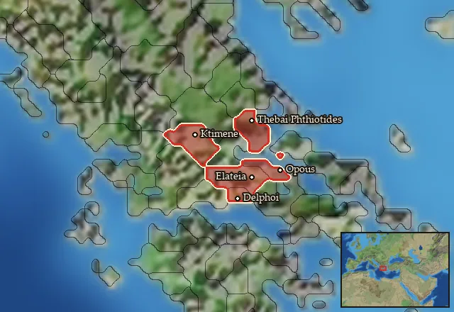 Regions of the Central Greece mercenary pool