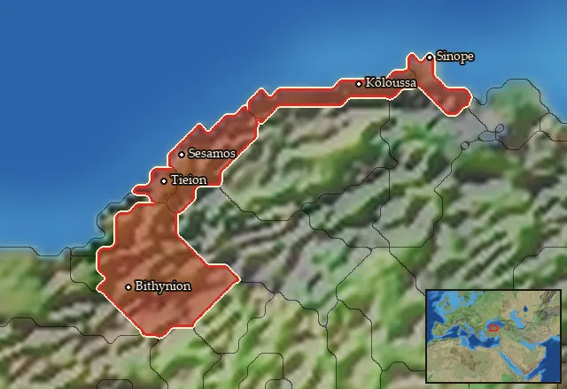 Regions of the Paphlagonia Main mercenary pool