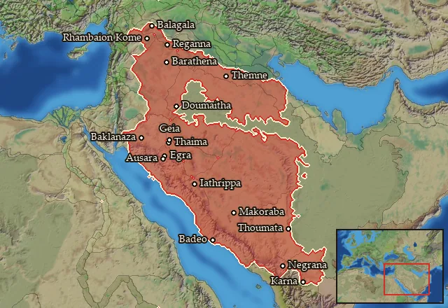 Regions of the Hejaz mercenary pool