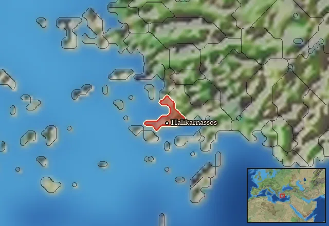 Regions of the Halikarnassos mercenary pool